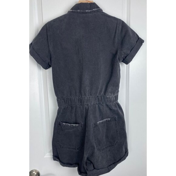 Show Me Your MuMu Cannon Romper Black Denim Size Small - Picture 6 of 8